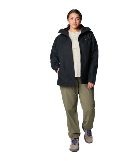 Columbia Black Plus Size Hikebound Ii Hooded Jacket