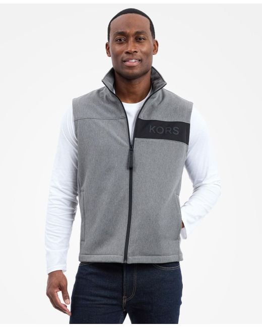 Michael Kors Gray Softshell Vest for men