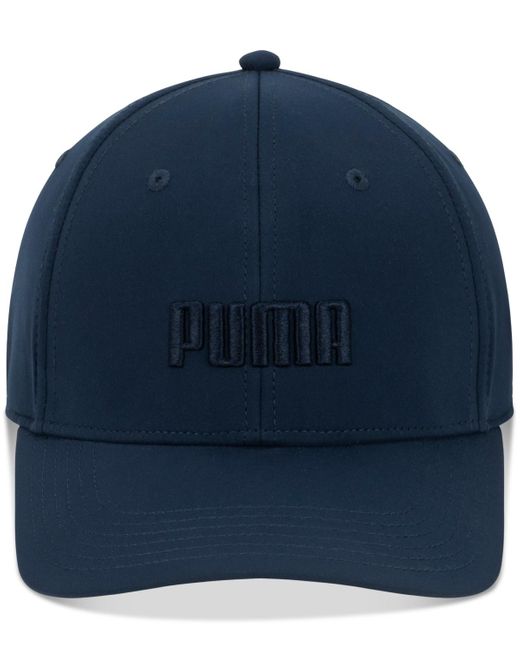 PUMA Blue Evercat Gains Logo Embroidered Stretch-fit Cap for men
