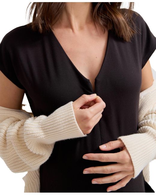 Hatch Collection Black Maternity The Charlotte Nursing Friendly Jumpsuit