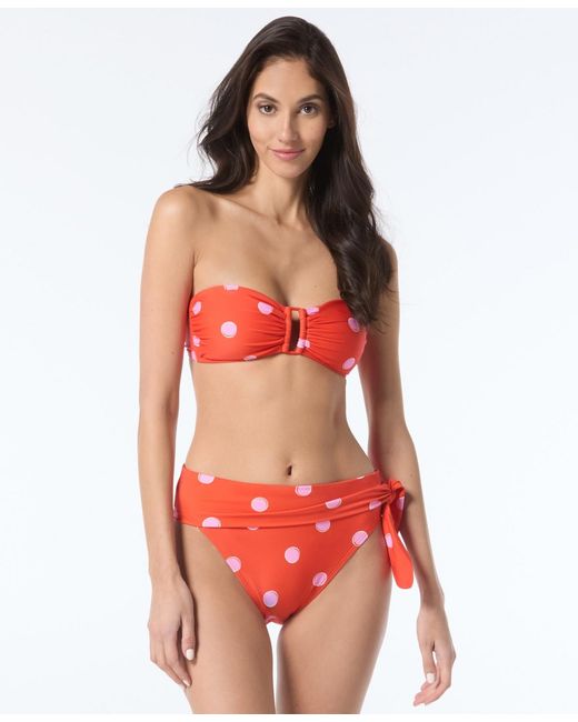 Kate Spade Red High Waist Swim Bottoms