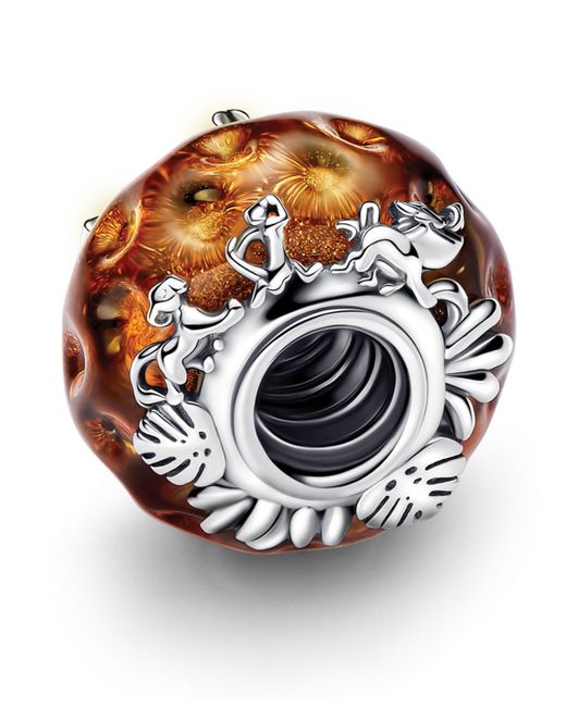 Solid Sterling Silver Purple Midnight Rose Murano Glass Charm – Fits Pandora – YOUnique Designs