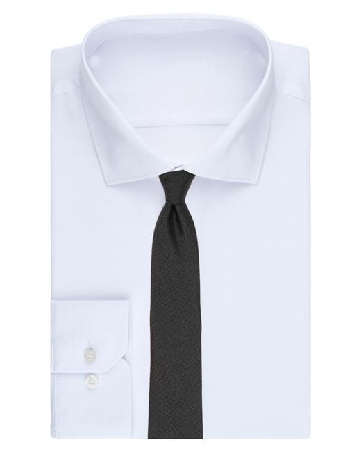 Alfani Gray Amado Solid Slim Tie for men