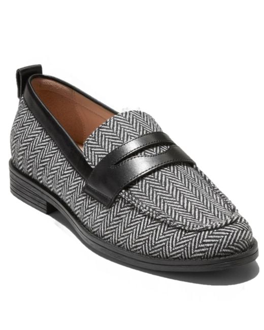 Cole Haan Black Stassi Penny Loafers