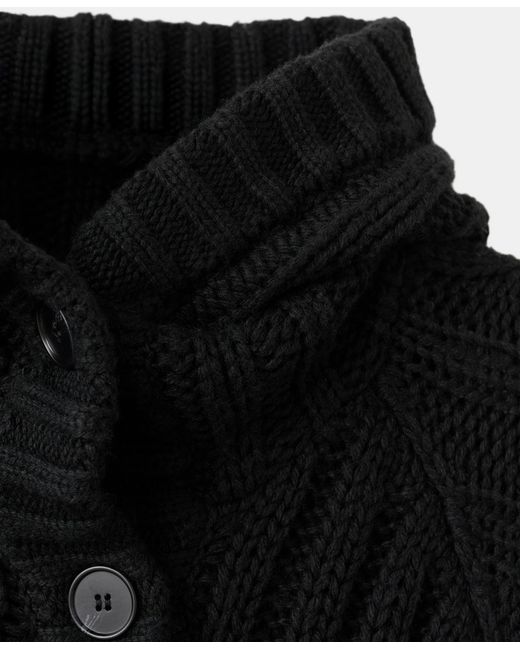 Mango Black Buttons Double-breasted Jacket