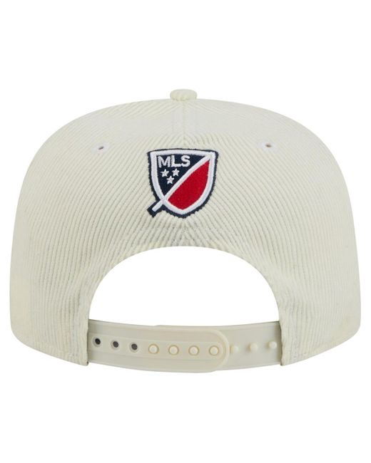KTZ Natural New England Revolution 2025 Kickoff Snapback Golfer Hat for men