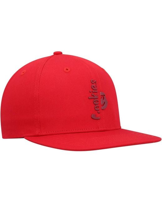 Cookies Red Searchlight Snapback Hat for men
