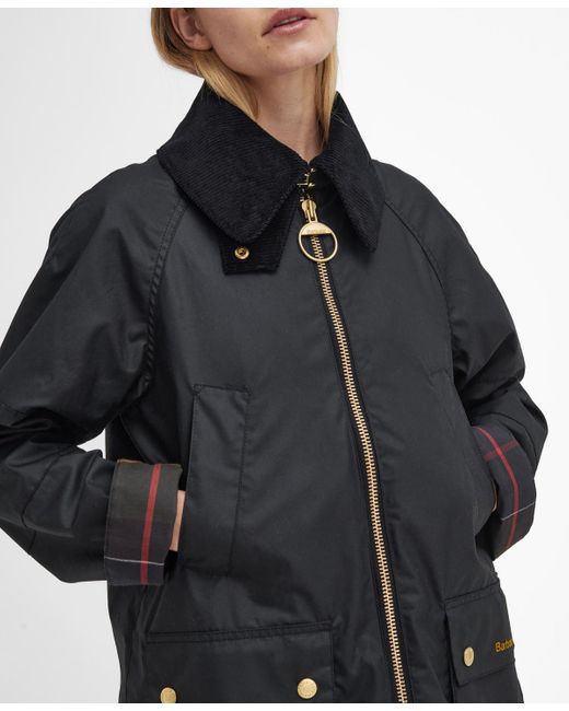 Barbour Black Allerston Four-pocket Waxed Jacket