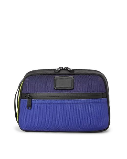 Tumi Blue Alpha Bravo Response Travel Kit Bag for men