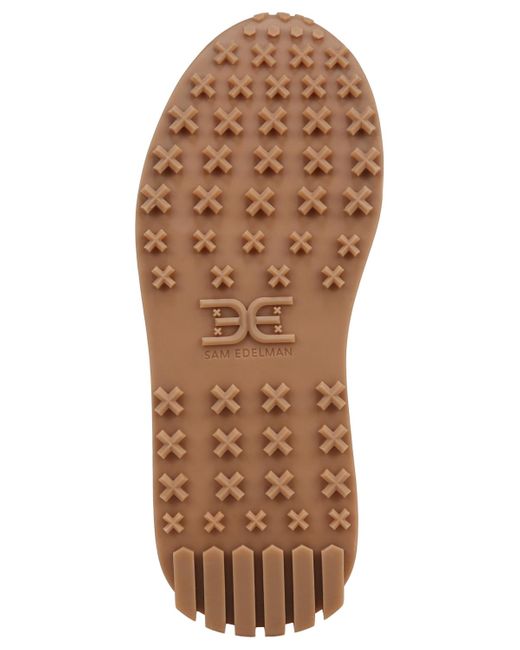 Sam Edelman Red Langley Emblem Lace-up Trainer Sneakers