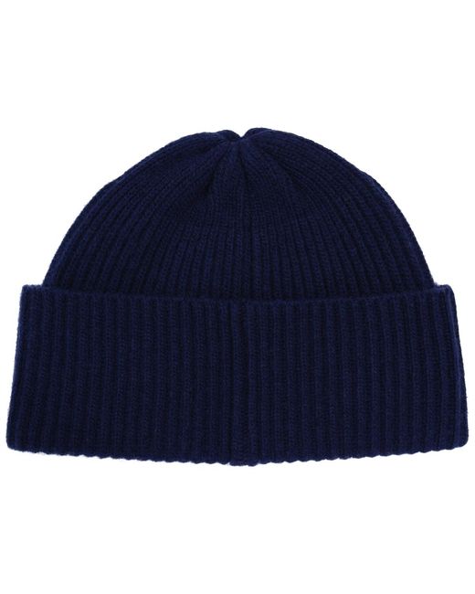 Polo Ralph Lauren Blue Patch Beanie Hat for men