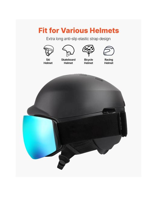 Sevorley Blue Frameless Ski goggles