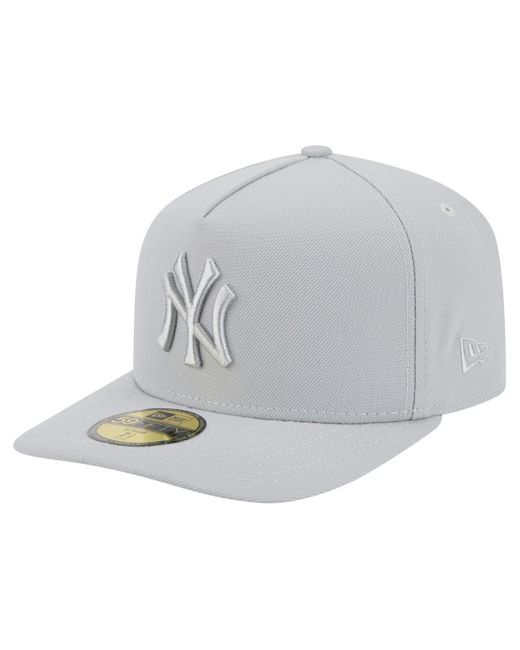KTZ Gray New York Yankees Colorpack 59fifty Fitted Hat for men