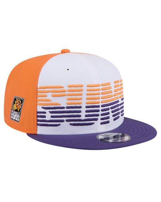 KTZ Blue White/purple Phoenix Suns Throwback Gradient Tech Font 9fifty Snapback Hat for men