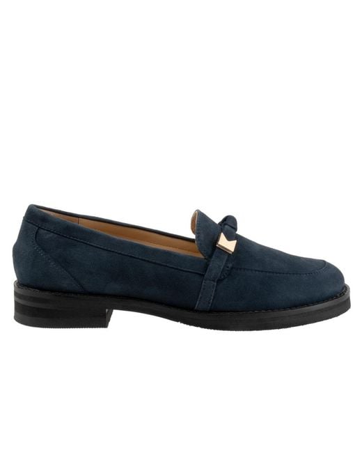 Trotters Blue Femi Flat