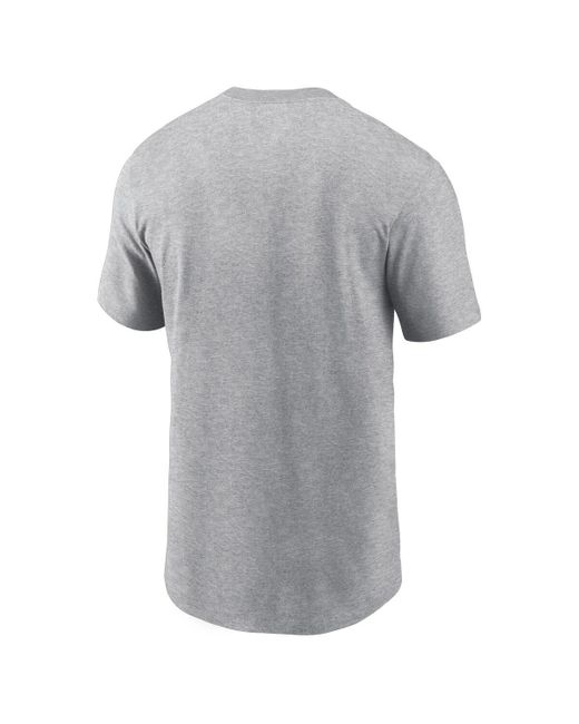 Nike Gray Seattle Seahawks Primetime Wordmark Essential T-shirt for men