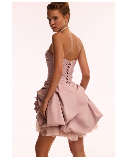 Millà Pink Rosette Mini Dress