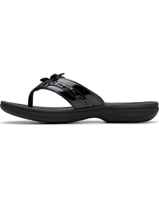 Clarks Black Cloudsteppers Breeze Opal H Sandals