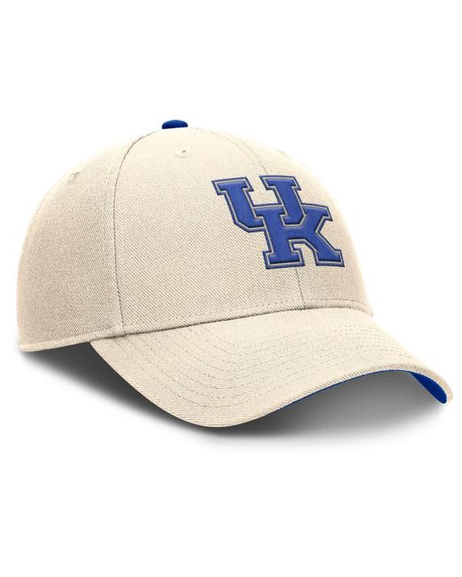 Nike White Kentucky Wildcats Rise Primetime Performance Trucker Adjustable Hat for men