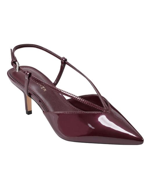 Marc Fisher Purple Avila Slingback Kitten Heel Pumps