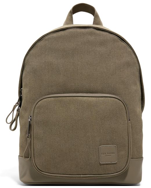 Ted Baker Green Canvas Textile Backpack for men