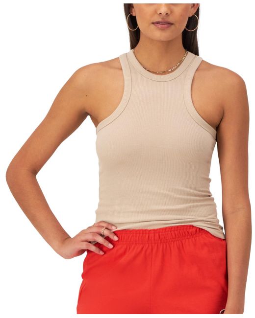 Champion Red High-neck Ribbed Tank