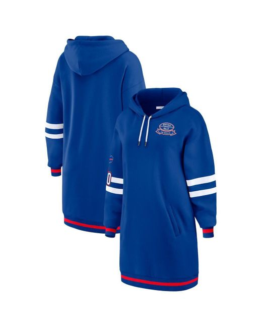 WEAR by Erin Andrews Women's Blue Buffalo Bills Hoodie Dress