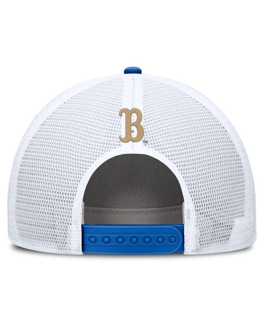 Nike Blue/white Ucla Bruins 2025 On-field Rise Patch Trucker Adjustable Hat for men