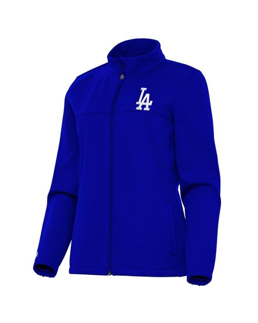 Antigua Blue Los Angeles Dodgers Links 2 Golf Full-zip Jacket