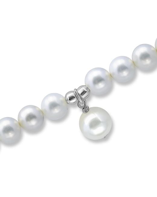Macy's White Shell Pearl Charm Drop