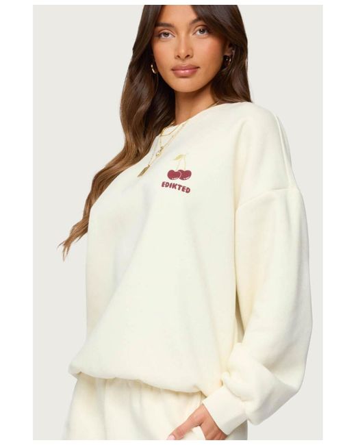 Edikted Natural Cherry Babe Sweatshirt