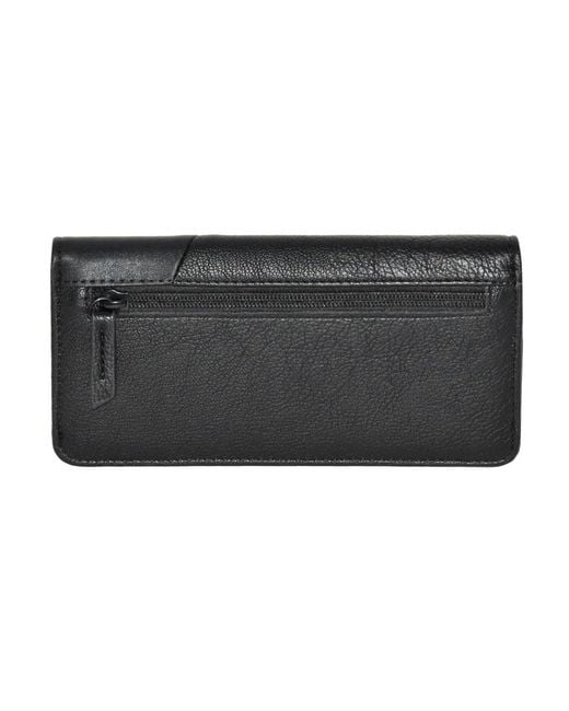 ROOTS Black Slim Wallet for men
