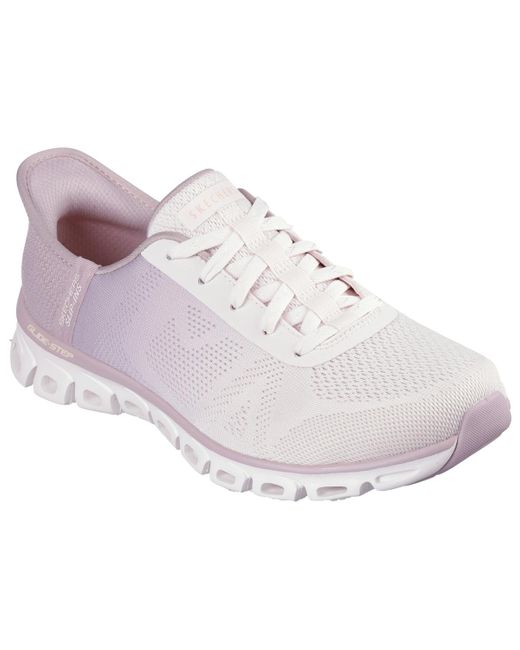 Skechers White Slip-ins: Glide-step