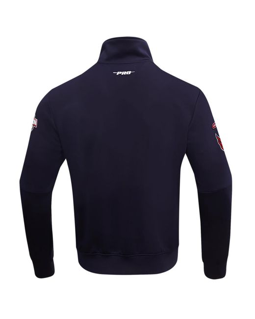 Pro Standard Blue Washington Capitals Classic Chenille Full-zip Track Jacket for men