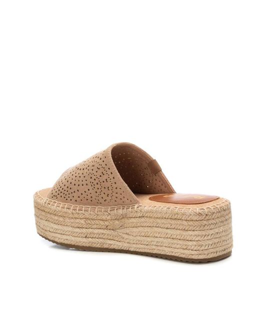 Xti Natural Jute Wrapped Platform Sandals Refresh By