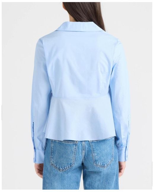 Ellen Tracy Blue Shirt