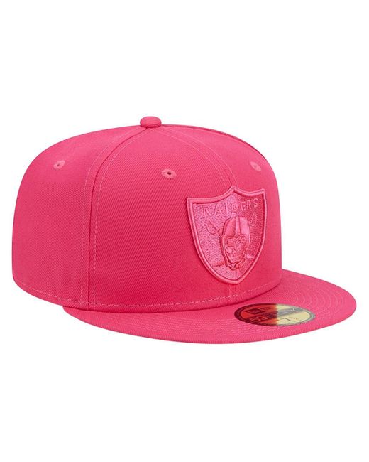 KTZ Pink Las Vegas Raiders Color Pack 59fifty Fitted Hat for men