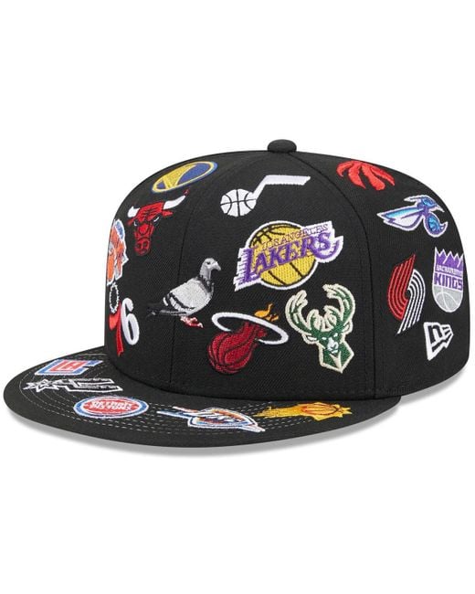 Staple Black New Era Nba X 59fifty Fitted Hat for men
