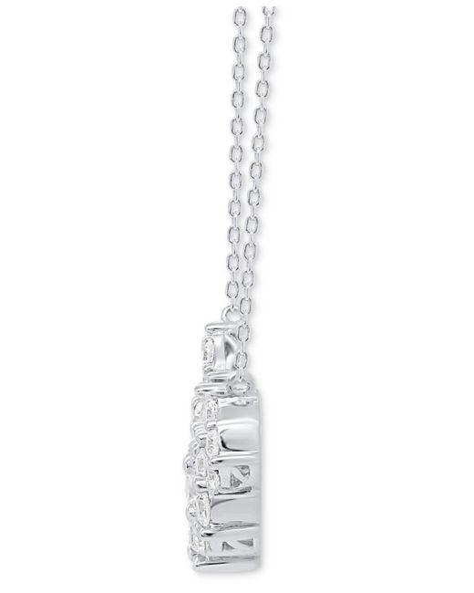 Forever Grown Diamonds White Lab Grown Diamond Five Cluster 18" Necklace (2 Ct. T.w.
