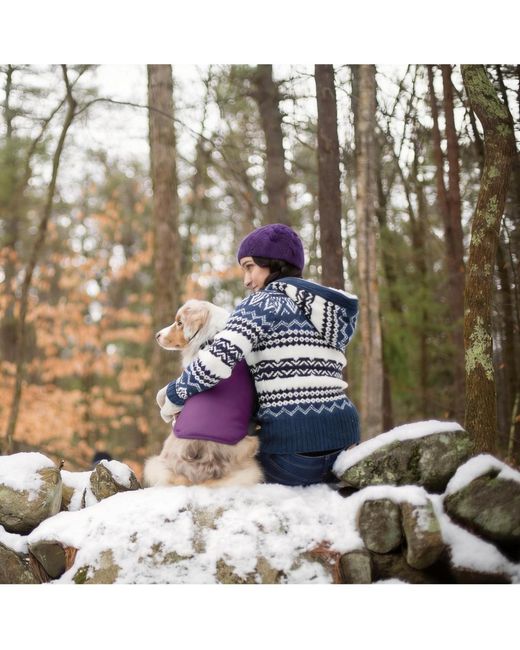 Aronkl Purple Loft Dog Jacket: Insulated