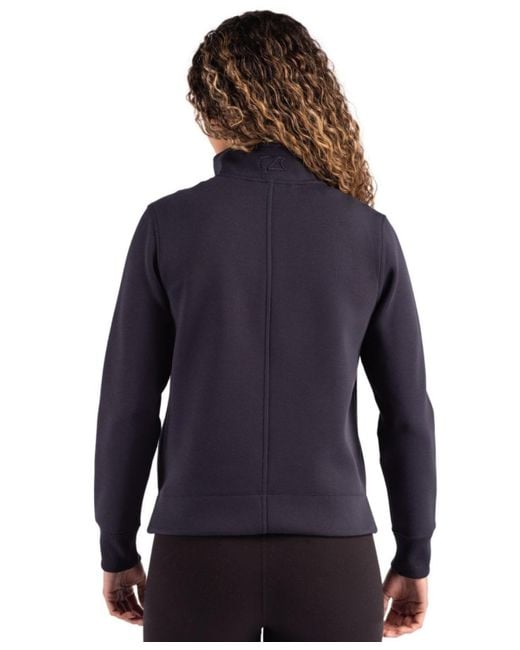 Cutter & Buck Blue Roam Epic Versatility Recycled Quarter Zip Pullover