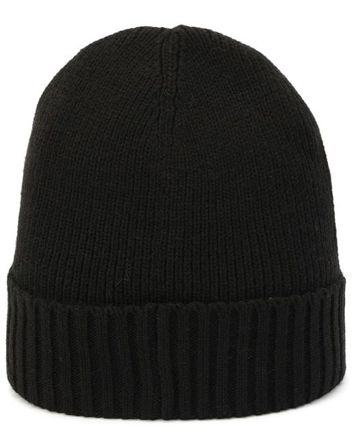 Tommy Hilfiger Black Core Flag Rib Cuff Hat for men