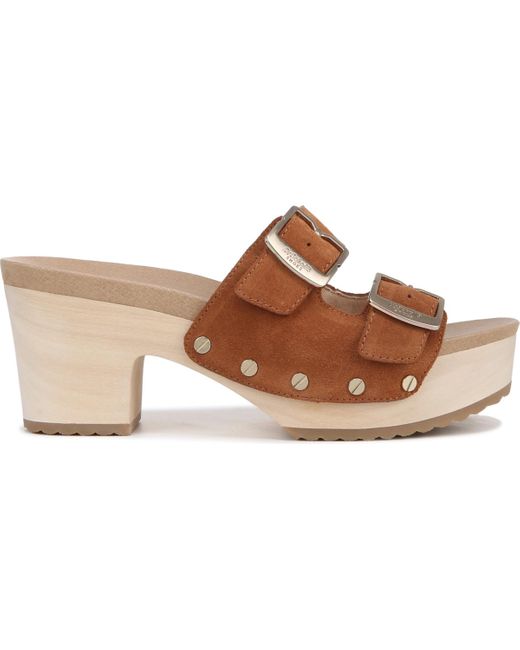 Dr. Scholls Brown Original Vibe Slide Platform Sandals