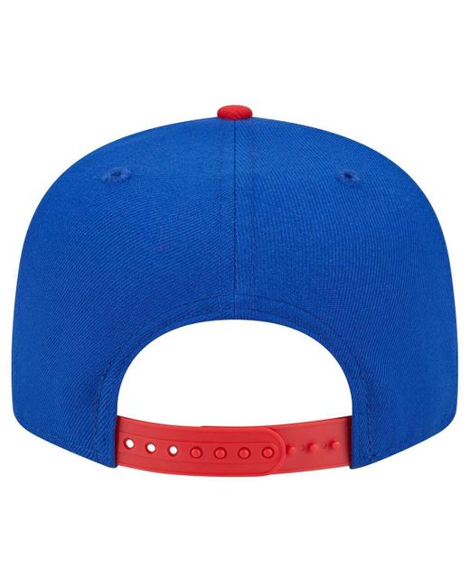 KTZ Blue Royal/red Buffalo Bills Team Establish 9fifty Snapback Hat for men