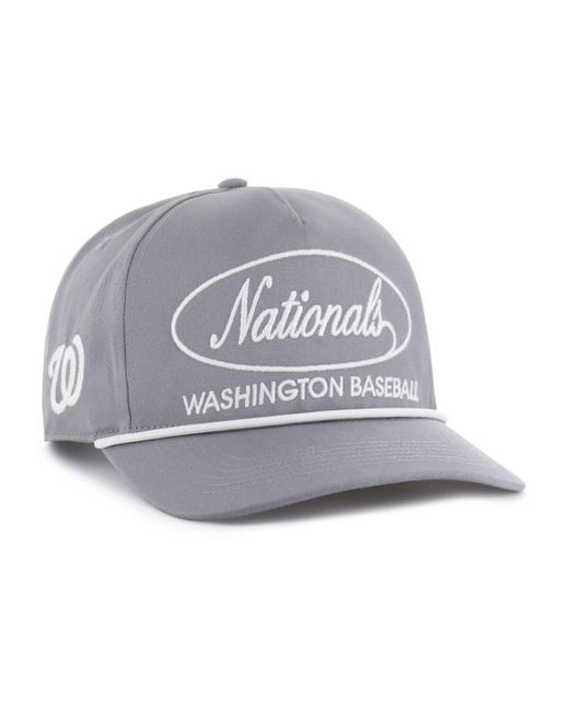 '47 Gray Washington Nationals Foundational Hitch Adjustable Hat