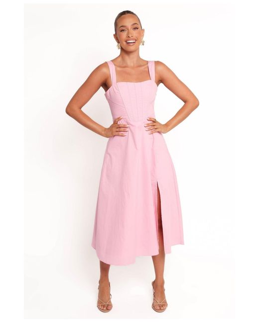Petal & Pup Cosima Midi Dress in Pink | Lyst Petal & Pup Cosima Midi Dress in Pink | Lyst