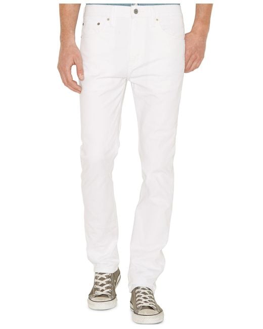 Levi's White 510 Skinny Fit Jeans for men