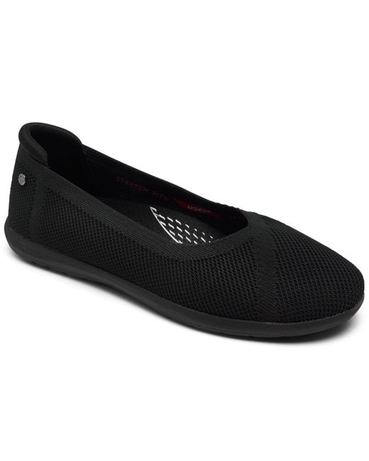 Skechers Synthetic Arch Fit Cleo Sport Slipon Skimmer Flats From