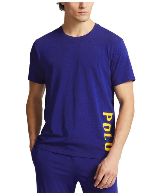 Polo Ralph Lauren Blue Exclusive Short-sleeve Logo Sleep Shirt for men