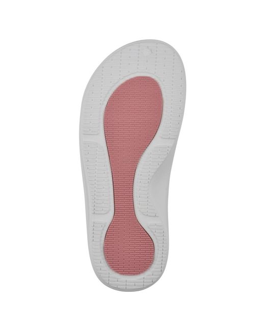 White Mountain Gray Mountain Rip Round Toe Flat Sandals